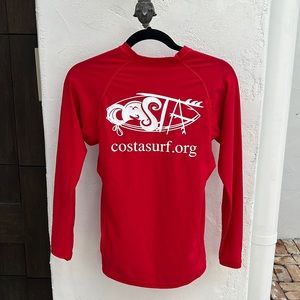 Costasurf Red Women’s Water Sport Top Size XS
